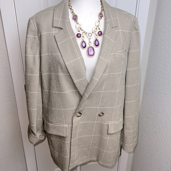 Madewell Dorset Blazer In Windowpane Houndstooth Preppy Business Casual Coat - Picture 8 of 14